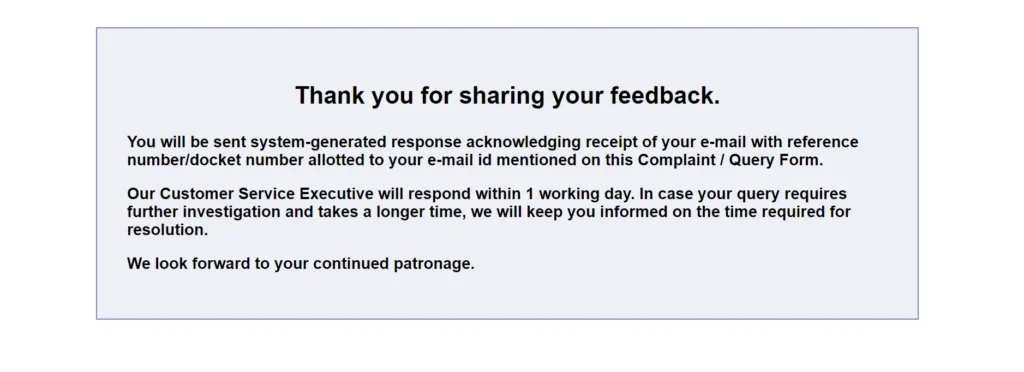 HDFC Bank Online Complaint